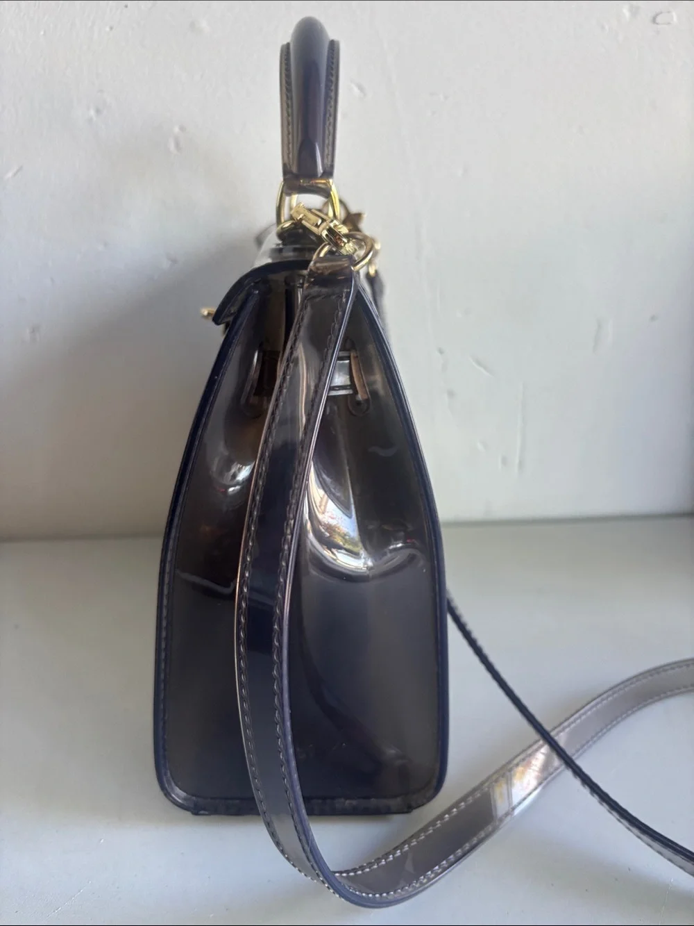 Souvenir De L’exposition Jelly Bag | Retro Transparent Handbag 1998 - Picture 4 of 5